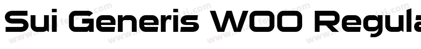 Sui Generis W00 Regular字体转换